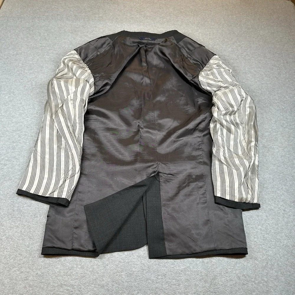 Vintage Brooks Brothers BrooksEase Blazer Mens 43R Gray Wool 2‎ Button